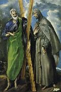 unknow artist Hl. Andreas and Hl. Franziskus, el Greco(1540-1614) china oil painting reproduction